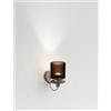Vistosi TREAD APPLIQUE A PARETE TERRA BRUCIATA TRASPARENTE BRONZO SATINATO 3 L3213 LED 3000K 12W 1600lm DIMMERABILE