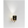 Vistosi TREAD APPLIQUE A PARETE VERDE ANTICO TRASPARENTE ORO SATINATO 3 L3213 LED 3000K 12W 1600lm DIMMERABILE