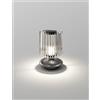 Vistosi TREAD LAMPADA DA TAVOLO CRISTALLO TRASPARENTE BRONZO SATINATO 1 LUCE ATTACCO E14