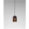 Vistosi TREAD SOSPENSIONE TERRA BRUCIATA TRASPARENTE BRONZO SATINATO 3 L3213 LED 3000K 12W 1600lm DIMMERABILE