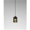 Vistosi TREAD SOSPENSIONE VERDE ANTICO TRASPARENTE BRONZO SATINATO 3 L3213 LED 3000K 12W 1600lm DIMMERABILE