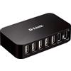 D-Link Hub USB, D-Link DUB-H7, 7 porte, USB 2.0, cavo USB da 1,8 m incluso, alimentatore esterno