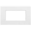 AVE Colore Bianco Opaco, Numero Posti 4 Moduli, CONFEZIONE 1 *** Placca in tecnopolimero smart easy s44 per impianti civili