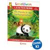 LOEWE Leselöwen Lesetraining 1. Klasse - Ein Panda in der Dschungelschule: mit Silbenfärbung und großem Rätselteil - Erstlesebuch zum Schulstart mit Rätseln für Kinder ab 6 Jahren