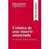 ResumenExpress.com Crónica de una muerte anunciada de Gabriel García Márquez (Guía de lectura): Resumen y análisis completo [Lingua spagnola]