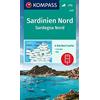 Kompass Maps Cartina escursionistica n. 2497 Sardegna Nord; set di 4 cartine: inklusive Karte zur offline Verwendung in der KOMPASS-App. Fahrradfahren.
