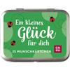 Groh Verlag Ein kleines Glück für dich: 25 Wunschkärtchen | Süße kleine Dose mit liebevollen Sprüchen und Glücksimpulsen | Gute Wünsche als Geschenk