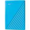 Western Digital WD 2TB My Passport Hard Disk Esterno Portatile, USB 3.2 Gen 1/USB 3.0, Protezion con password, Software per la gestion e il backup, Formatto per Windows, ChromeOS and MacOS, Blu