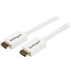 StarTech.com Cavo HDMI ad elevata velocità con Ethernet classificato CL3 7m, Cavo HDMI HD 4k 30Hz per installazione a parete, Cavo video per monitor HDMI 1.4 UHD, 10.2 Gbps, Bianco (HD3MM7MW)