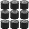 GALPADA Set 10 Tappi Neri in Allumina per Bottiglie di Diffusore Ricaricabili Chiusura per Artigianato DIY e Uso in Auto