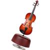 Levemolo Mini Violino Carillon Rotante in Legno Ecologico, Strumento Musicale Decorativo da Tavolo per Ragazzo Ragazza e Regali di Compleanno, Ornamento Musicale Desktop Creativo e Sicuro