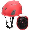 Gonetre Casco da Arrampicata su Roccia D8 per All'aperto, Comodo Casco Regolabile per la Protezione della Testa di Sicurezza con Slot di Installazione per Alpinismo, Circonferenza della