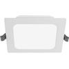 GTV FABRO LED Faretto da incasso piatto 6 W 540 lm - Lampada da soffitto quadrata 4000 K bianco neutro IP40 - Pannello LED da incasso AC 220 - 240 V - 14 x 12,5 cm