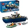 LEGO, LEGO CITY Lego city 60456 inseguimento motoscafo polizia: 2 barche, squalo 6+