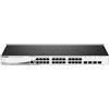 D-Link switch di rete Gestito L2 Gigabit Ethernet 24 porte 1U Nero
