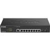 D-Link switch gestito 10 porte Gigabit PoE 1U nero con 65W di potenza