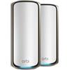 NETGEAR Orbi 970 Series Quad-Band WiFi 7, 2-Pack Quad-band (2.4 GHz / 5 GHz-1 /