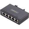 StarTech.com Switch di Rete Industriale non gestito a 5 porte, 100/1000 Ethernet