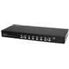 STARTECH.COM KIT SWITCH KVM USB MONTABILE A RACK 1U 8 PORTE CON FUNZIONE OSD E C