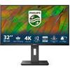 PHILIPS MONITOR 32 LED VA 4K UHD 16:9 4MS 350 CDM, PIVOT, DP/HDMI, MULTIMEDIALE