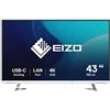 EIZO FlexScan EV4340X-WT LED display 108 cm (42.5") 3840 x 2160 Pixel 4K Ultra