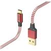 Hama Cavo di ricarica Reflective USB A a USB C, nylon, 1,5 m (ricarica rapida, cavo di ricarica per cellulare, cavo dati, cavo USB, cavo per cellulare, USB tipo A tipo C, antipiega, flessibile,