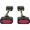 Luotahric 2x Adattatori per Connettori Fari Allo Xeno 10 Pin 14 Pin 1J0973737 per Golf Mk6 A1 A3 8P A4 A5 A6 A8 1J0973835