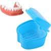Veemoon Scatola per Protesi Dentarie con Filtro Custodia per Protesi Dentarie in Plastica Compatta Scatola per Conservazione Dentaria Mini Portatile