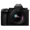 Panasonic LUMIX DC-S5M2XKE Spiegellose Vollformatkamera mit LUMIX S-R2060 20-60mm F3.5-5.6 Objektiv, 4K 60p & 6K 30p unbegrenzte Aufnahme, Flip Screen, WLAN, Hybrid-Phasen-AF, DMW-BLK22 Akku, Schwarz
