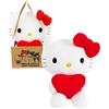 Joy Toy - Hello Kitty Cuore peluche 14 cm in borsettina di cartone