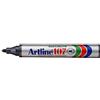 Artline - Set di 3 pennarelliEco 107 permanenti, indelebile, punta conica da 1,5 mm, colore: nero