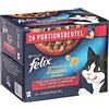 FELIX Sensations - Cibo per gatti bagnato, mix di varietà, confezione da 4 (4 x 24 bustine da 85 g)