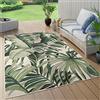 Paco Home Tappeto Cucina Da Esterno Salotto Moderno Balcone Terrazo Con Palme Giungla Motivo Floreale Motivo Boho Verde, Dimensione:100x200 cm, Colore:Verde 10