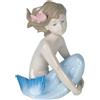 NAO Porcelain NAO Statuetta Porcellana Fanciulla del Mare Lucida H13 cm