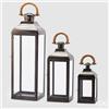 Enzo De Gasperi EDG Enzo De Gasperi Set 3 Lanterne Dusk Nero