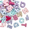 SOFPLATE 50 pz. Perline Acriliche Casuali con Lettere Dell'Alfabeto Grandi A Quadri con Foro Grande 20mm Multicolore Lettere Maiuscole Distanziatore Sciolto per Portachiavi Ciondoli per Borse Catene p