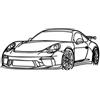 noxozoqm Metal Car Wall Art, Unique Silhouette Room Decor for Men, Teen Boy Room Decor, 15.7'' x 6.8'', Black