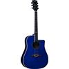 Eko GUITARS - NXT D100CE SEE THROUGH BLUE, Chitarra Acustica Top in Abete, Fasce Fondo e Manico in Mogano, Tastiera in South American Roupanà, Scala 648 mm, Dreadnought Cutaway, Colore Blu