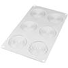 SILIKOMART Tourbillon 28 stampo in silicone 6 impronte Ø 7,5cm