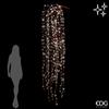 EDG Enzo De Gasperi Cascata Natalizia a Led 56 Fili 2.016 Luci L 290 Cm Cavo 10 Mt Camel