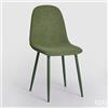 EDG Enzo De Gasperi Sedia Charton H 85 x L40 x P52 cm Colore Verde Salvia