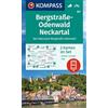 KOMPASS Wanderkarten-Set 827 Bergstraße-Odenwald, Neckartal, Geo-Naturpark Bergstraße-Odenwald (2 Karten) 1:50.000: inklusive Karte zur offline Verwendung in der KOMPASS-App. Fahrradfahren.