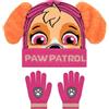 Paw Patrol Set Cappello e Guanti Bambini, Set Cappello e Guanti Skye con Orecchie 3D, Rosa, Taglia Unica