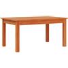 hliofuir Tavolino da salotto marrone cerato, 80 x 50 x 40 cm, in legno massello di pino, elegante tavolo da soggiorno dal design rustico, tavolino rettangolare per salotti e salotti