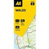 AA Road Map Wales (AA Road Map Series 6) (AA Road Map Britain) Map - Folded Map. 3 miles to 1 inch.: 1:200000 (AA Road Map Britain series)