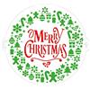 Decora 9270978 Stencil decorativo Ghirlanda Merry Christmas Ø 25 Cm, in plastica per alimenti; perfetto per realizzare splendidi disegni su torte, dolcetti e biscotti. Made in Italy.