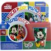 STOR Set Stoviglie per Bambini Topolino - Bicchiere Piatto Ciotola Posate - Plastica Resistente Microonde - Senza BPA - Pasti Bambini