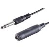 1aTTack.de 1 cavo di prolunga audio da jack da 6,3 mm a presa jack. Design robusto. Connettori stampati.