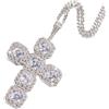 LIFKOME 1pc Collana Zircone Clavicola Ciondolo Unico Collo Catena Rame Decorativa Moda
