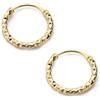 Monde Petit Orecchini a cerchio da donna - oro giallo 18K (750)